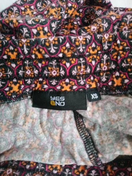 Dámske elastické trištvťáky s farebným vzorom, yes, xs