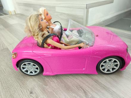 Barbie auto s bábikami,