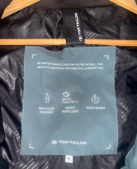 Bunda tom tailor v.xl top stav 1x oblečená, tom tailor,xl