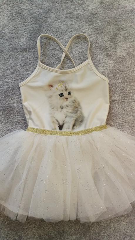 H&m tanečné šaty s mačičkou 2-4 r, 104