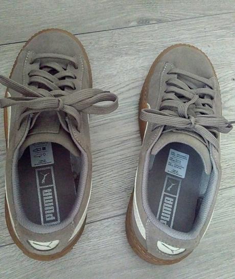 Puma suede platform snk jr rock ridge whisper whit, puma,37