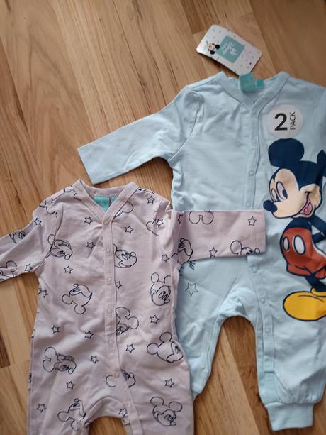 Overal, pyžamko,dupačky mickey mouse 2ks, disney,56