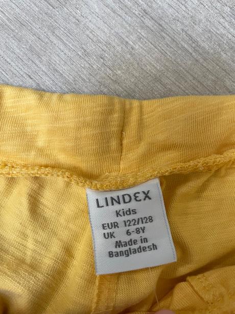 Tenké šortky z biobavlny, lindex,122 / 128