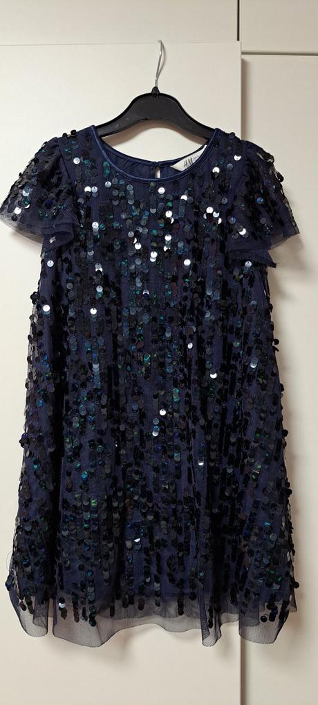 Flitrové šaty veľ.116, h&m,116