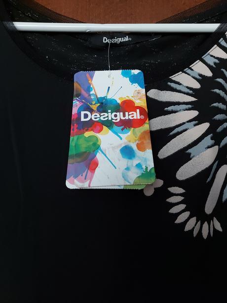 Desigual krásny dámsky atypický top s visačkou, desigual,s
