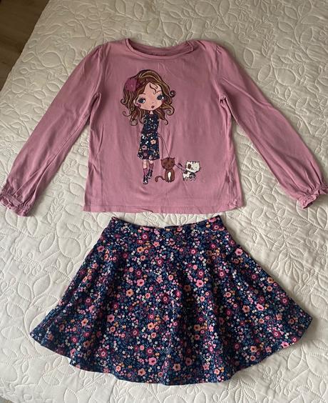 Set suknička s tričkom, c&a,134