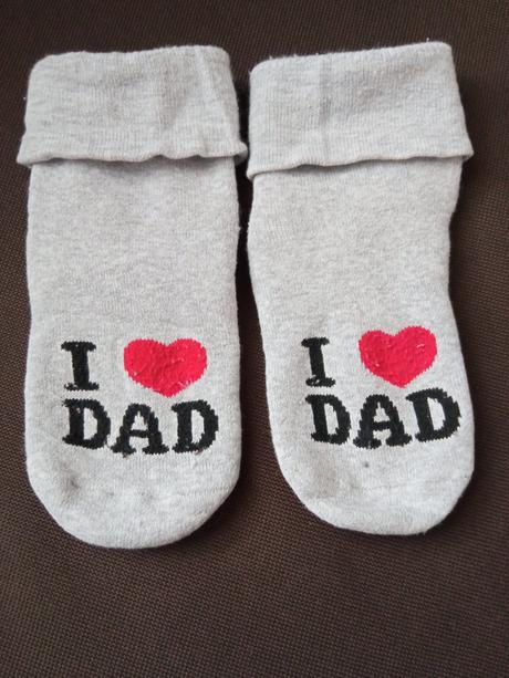 Ponožky i love dad, h&m,18