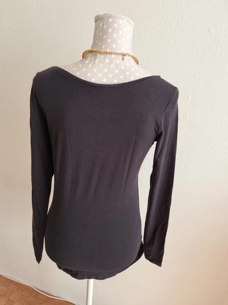 Čierny top s potlačou orsay 38, orsay,38