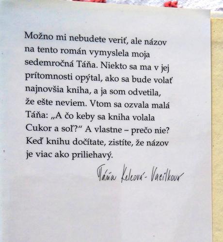 Cukor a soľ - t. keleová-vasilková, 