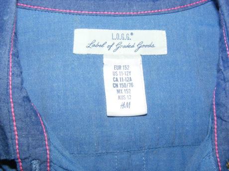 Predĺžená košeľa zn. h&m, h&m,152