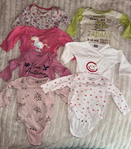 Veľký balík oblečenia pre dievčatko 105ks 56-74, 50–62