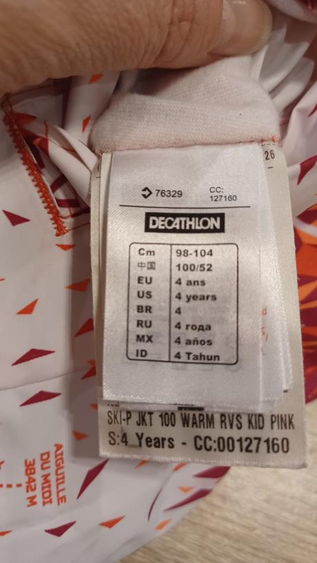 Zimná obojstranná bunda decatlon 104, decathlon,104