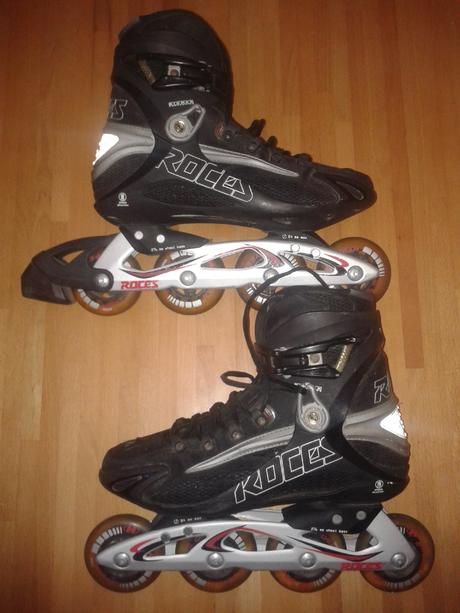 Kolieskové korčule + chraniče, roces,42