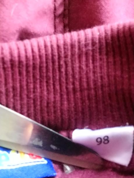 Dievčenské bordové nohavice s podšitím, lupilu, lupilu,98