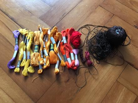 Sada bavlniek, mulinky,