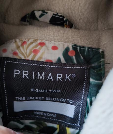 Tenšia bundička, primark,92