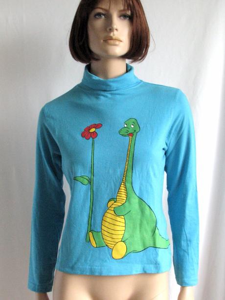 Ručne maľovaný rolák s dinosaurom, m