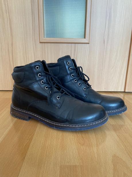 Čierne pánske členkové topánky lanetti, 40