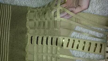 Sexy zlate saty elasticky material xs, s, m, m