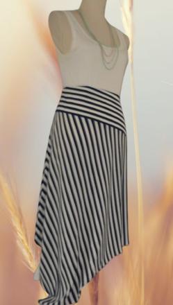 Asymetrická sukňa amisu, veľ. m/l, amisu,m