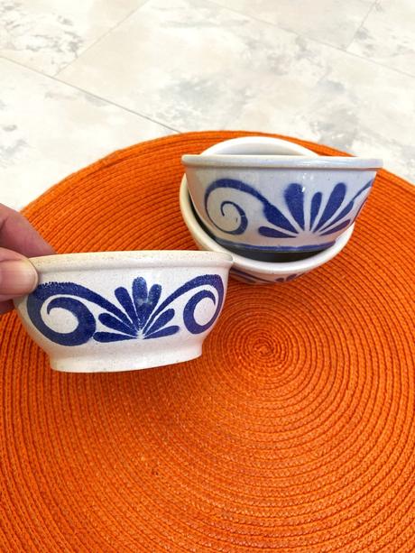 Sada 3 vintage alsaských kameninových misiek,