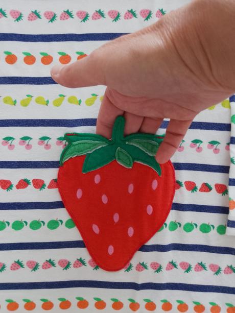 Dievčenská tunika s ovocím, mini boden,134