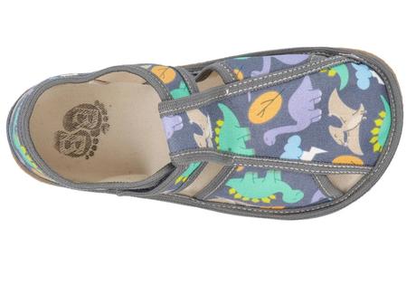 Baby bare shoes - slippers dino, baby bare shoes,22 - 33