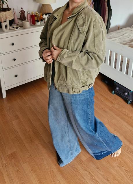 Vintage džínsová bunda, l