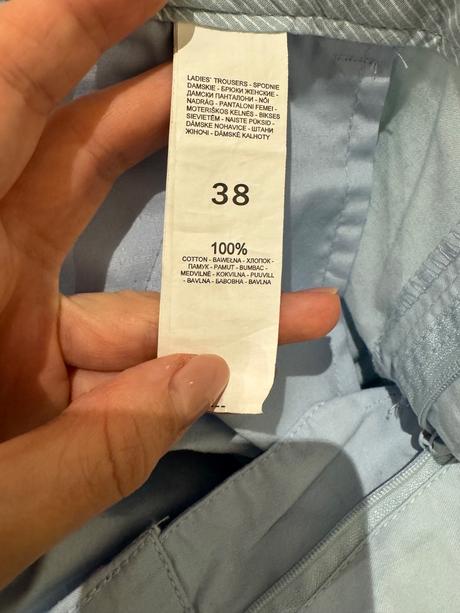 Nohavice bledomodré mango, mango,s