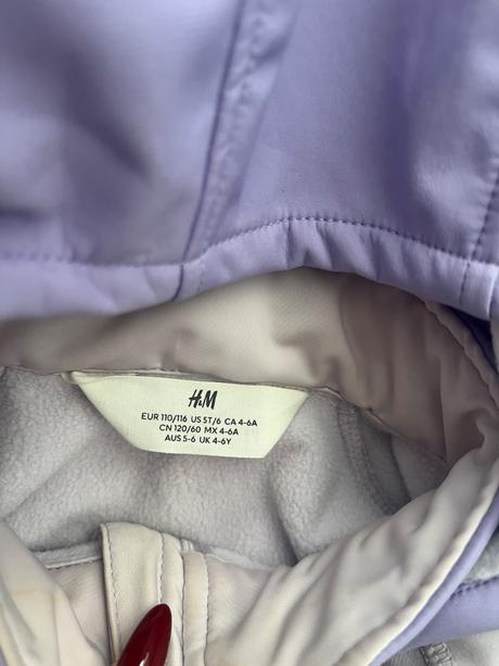 Vodeodolná  bunda, h&m,116