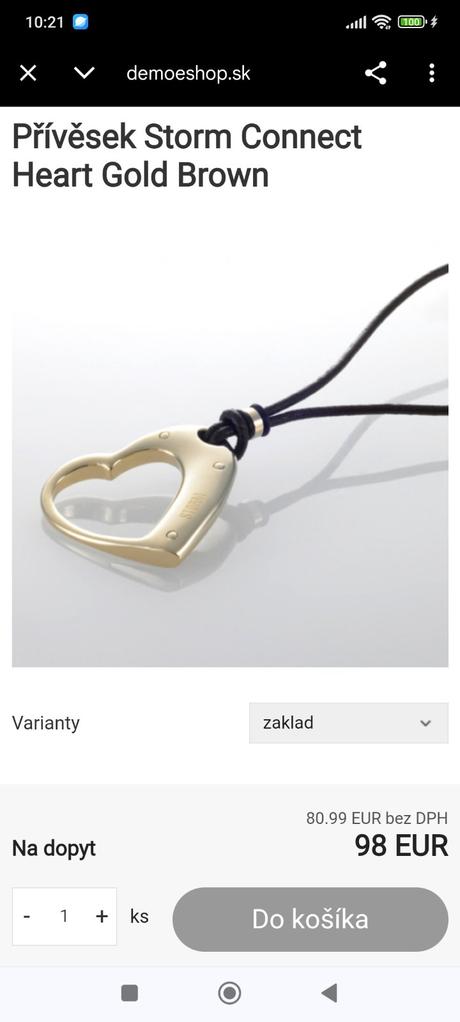 Storm súprava náhrdelník a náramok, 