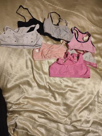 Dievčenské podprsenky - 7 ks, 152