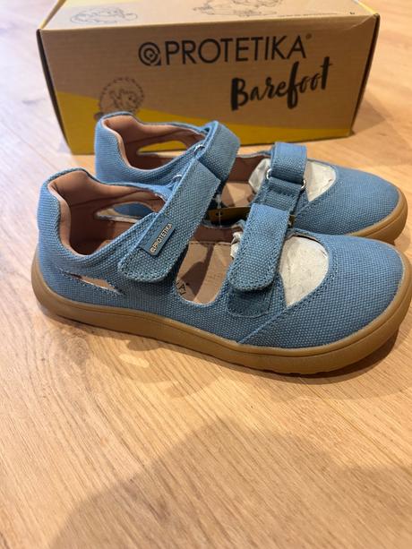 Protetika barefoot textilné sandále tafi - blue, protetika,31