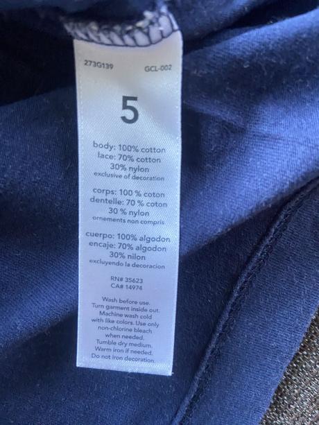 Tričko s čipkou, carter's,110