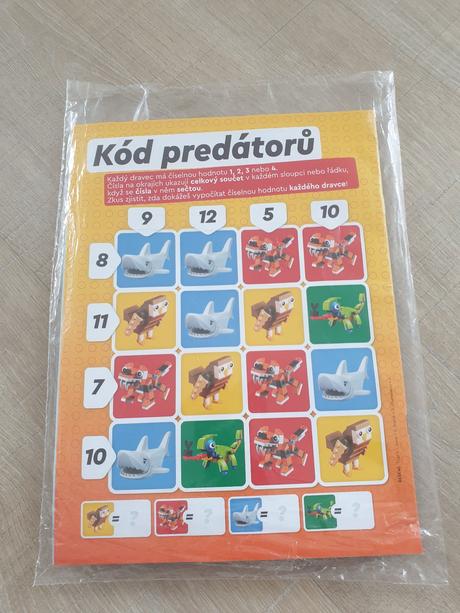 Časopis lego explorer s hračkou,