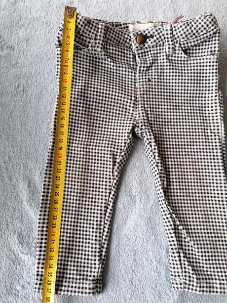 Kockove nohavice, zara,80