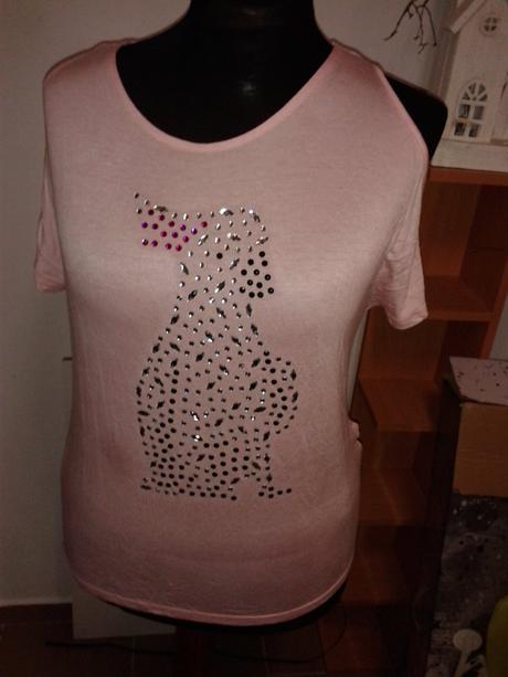 Damske tricko s papagajom, kik,40