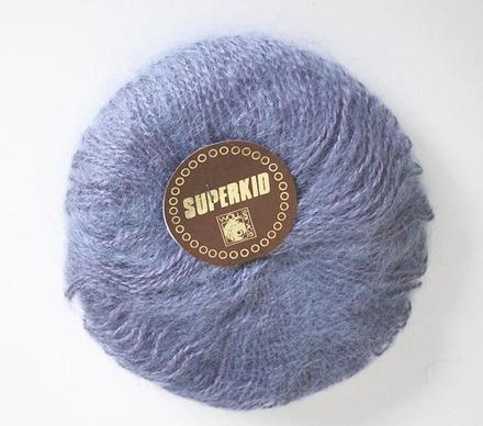 Vlna pletacia priadza superkid mohér modrofialový,
