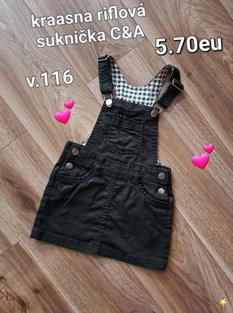 Krásna riflová sukňa, c&a,116