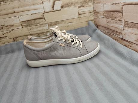 Ecco 41 - dámske kožené sivé topánky, ecco,41