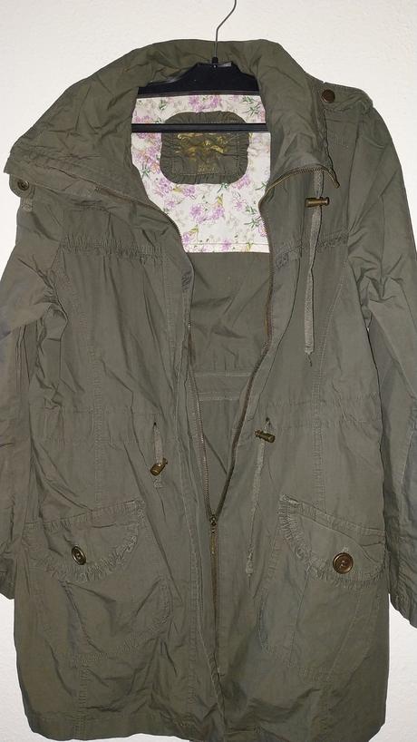 Olivová bunda - párka zn. denim co, denim co,m