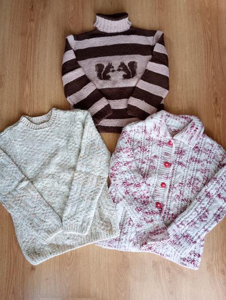 Pletené vlnene svetre jrube, 140