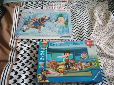 Puzzle paw patrol a frozen, 
