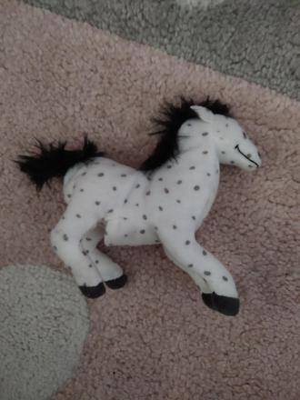 Plyšový koník na prst,