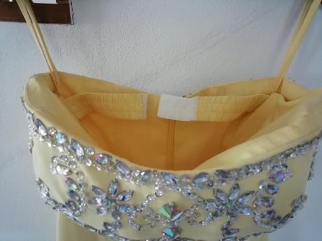 Spoločenské šaty - žlté, xs