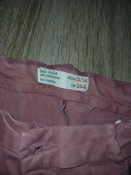 Ružové nohavice, zara,164