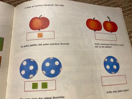 Motýlie počty retro starý pracovný zošit 1984,