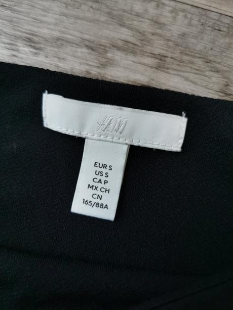 Čierny dlhorukávový top h&m, h&m,s