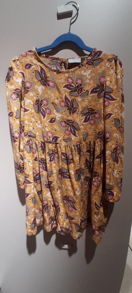 Šaty kvety dlhý rukáv, matalan,122
