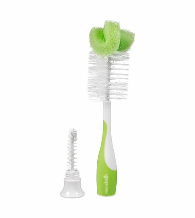 Munchkin kefa na čistenie fľiaš a cumlíkov zelený,